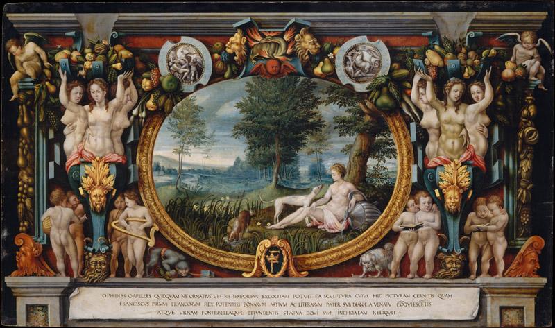 French (Fontainebleau) Painter, third quarter 16th century--The Nymph of Fontainebleau