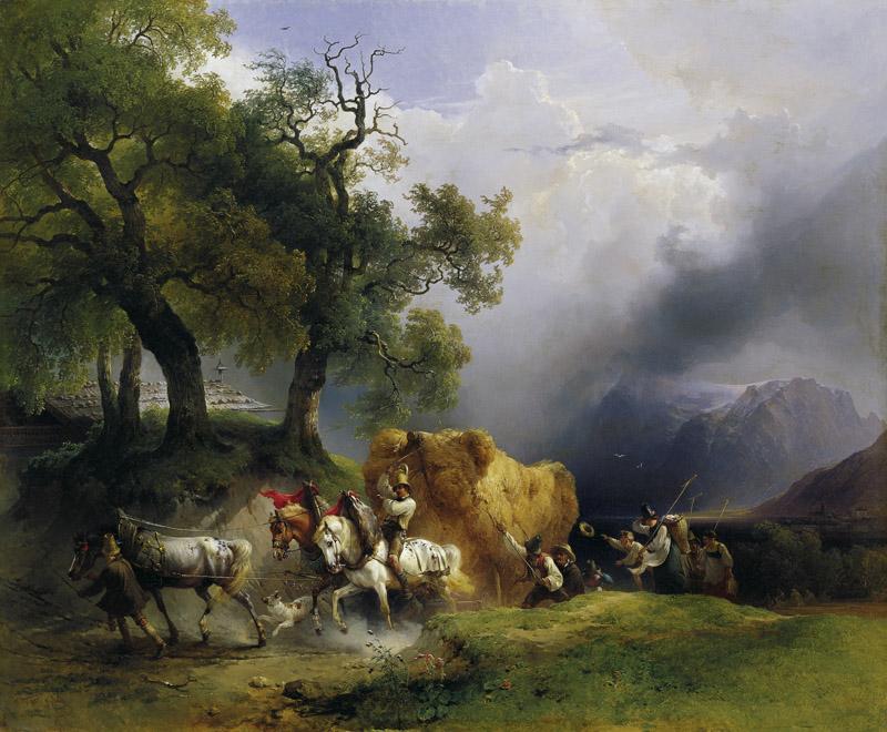Friedrich Gauermann - The Harvest Wagon, 1837