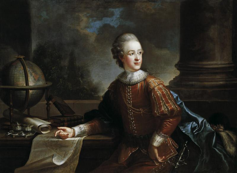 Friedrich Oelenhainz - Portrait of the Future Prince Alois I von Liechtenstein (1759-1805), 1776