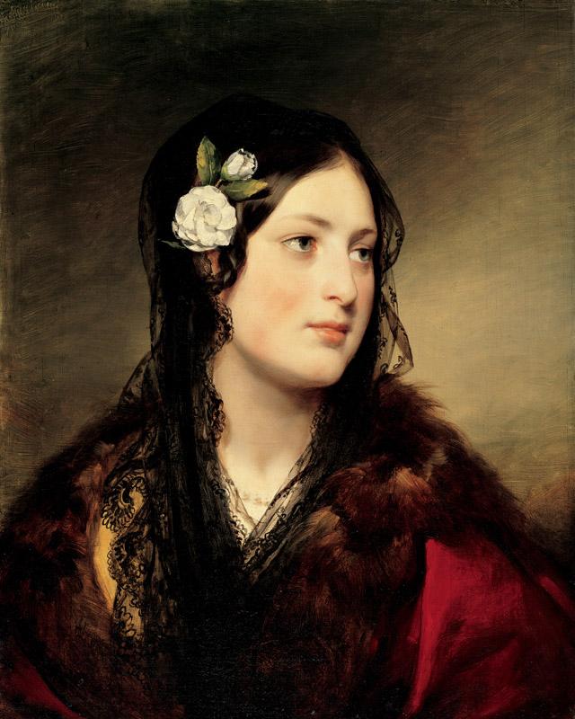 Friedrich von Amerling - Portrait of Elise Kreuzbereger, 1837
