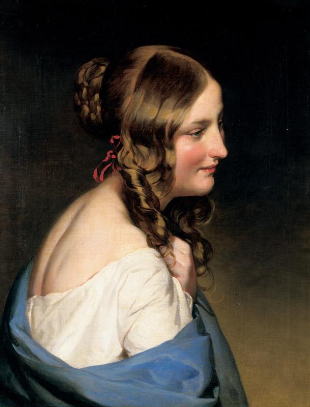 Friedrich von Amerling - Portrait of a Girl, 1830s