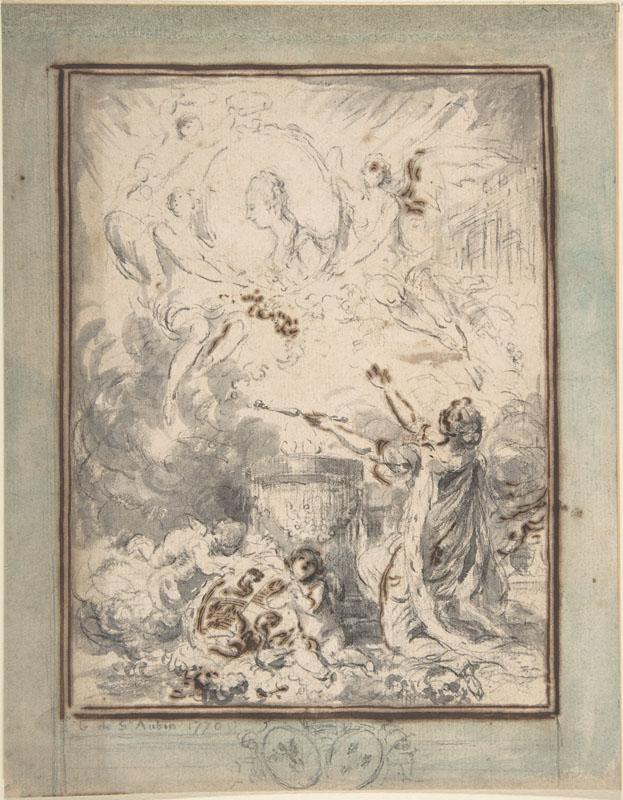 Gabriel de Saint-Aubin--Allegory on the Marriage