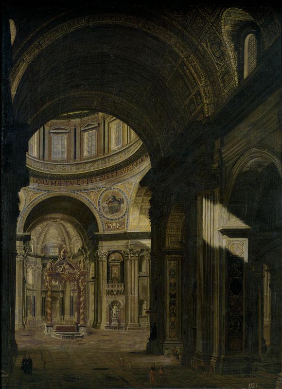 Gagliardi, Filippo-Interior de la Basilica de San Pedro de Roma-210 cm x 156 cm