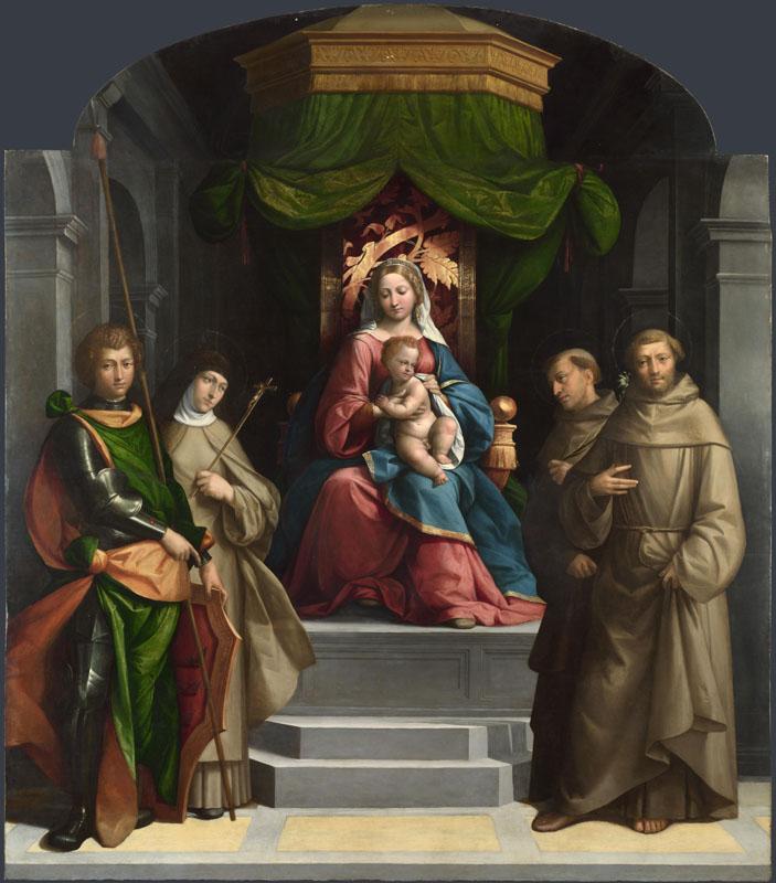 Garofalo - The Madonna and Child enthroned with Saints
