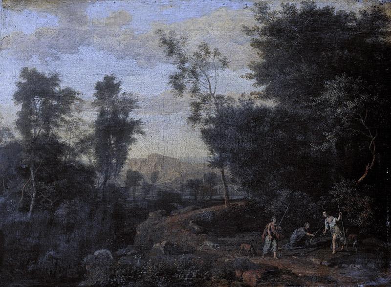 Genoels, Abraham -- Landschap met Diana op jacht, 1670-1723