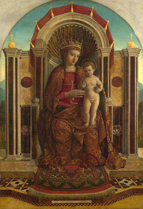 Gentile Bellini - The Virgin and Child Enthroned
