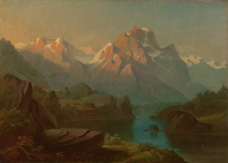 George Caleb Bingham - Mountain Landscape, 1872-1878