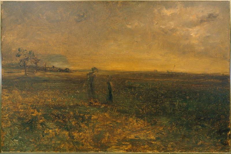 George Fuller (1822 - 1884) (American)-Twilight on the Prairie