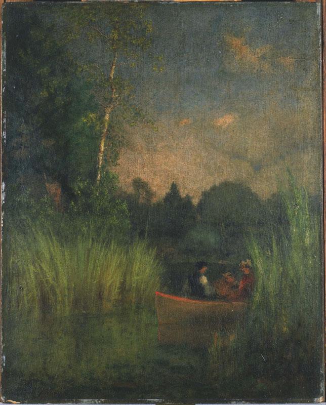 George Inness (1825-1894)-Dusk in the Rushes (Alexandria Bay)