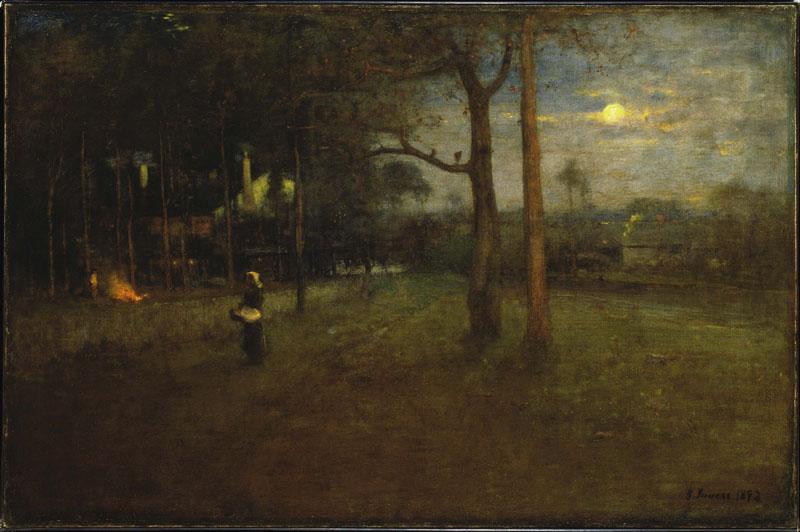 George Inness (1825-1894)-Moonlight, Tarpon Springs