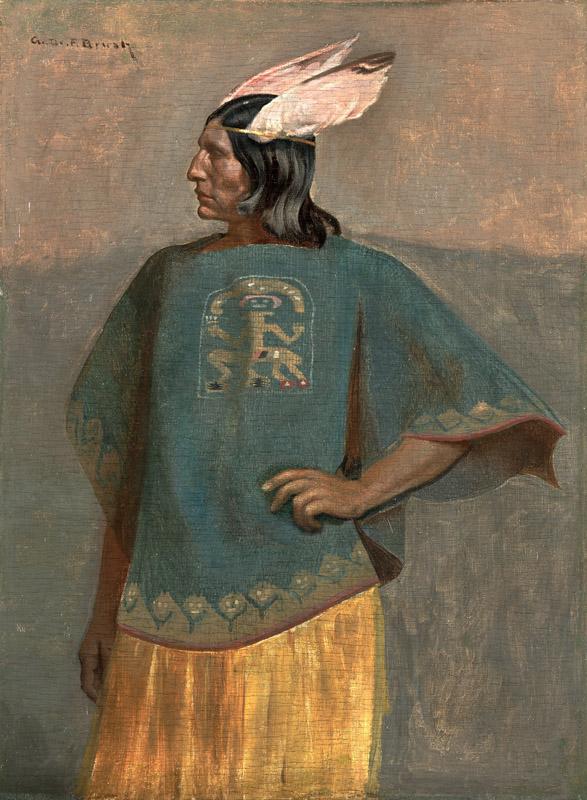 George de Forest Brush - Standing Inca, ca. 1887