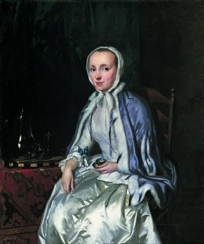 George van der Mijn - Portrait of Elisabeth Troost
