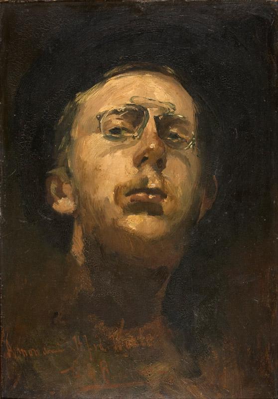 George Hendrik Breitner - Self-portrait with pince-nez