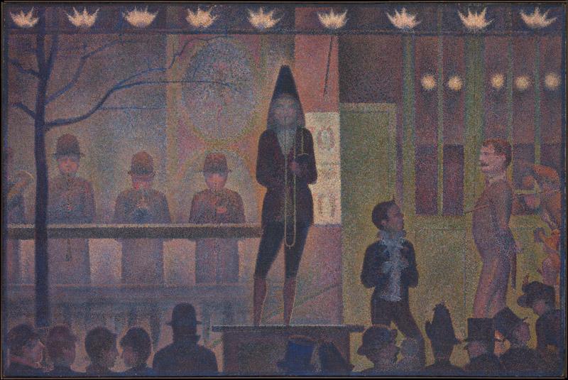 Georges Seurat--Circus Sideshow