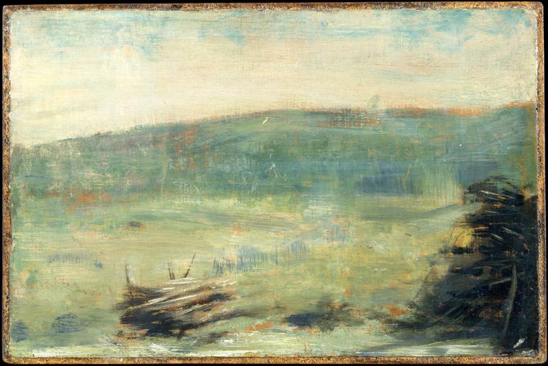 Georges Seurat--Landscape at Saint-Ouen
