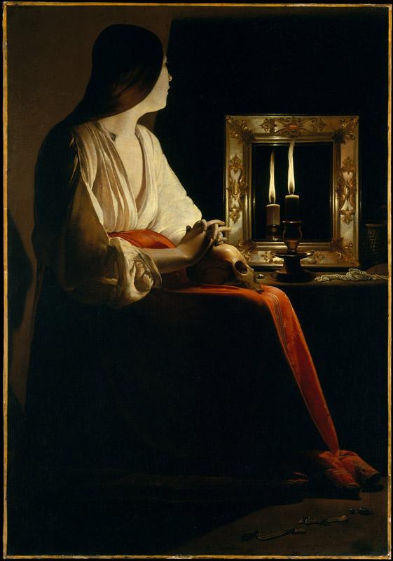 Georges de La Tour--The Penitent Magdalen