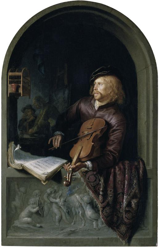 Gerard Dou - The Violin Player, 1653
