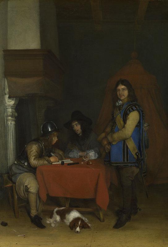 Gerard ter Borch - An Officer dictating a Letter