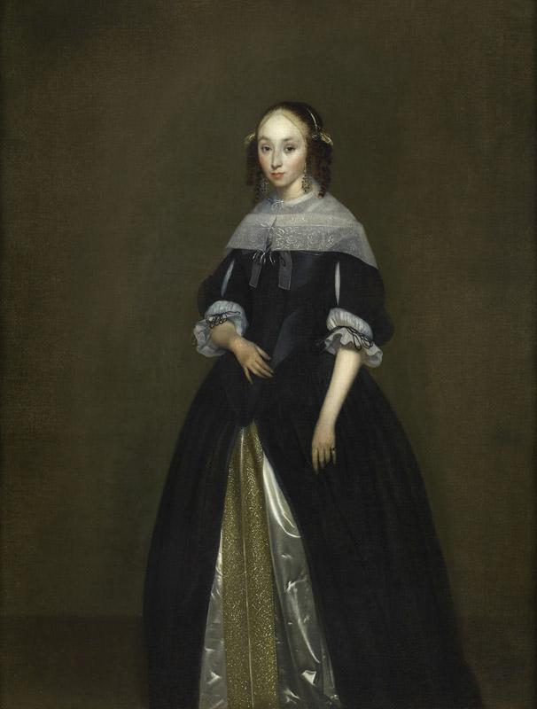 Gerard ter Borch - Portrait of a Young Lady, c.1665-1670