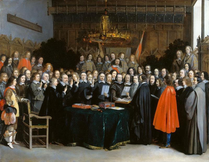 Gerard ter Borch - The Ratification of the Treaty of Munster