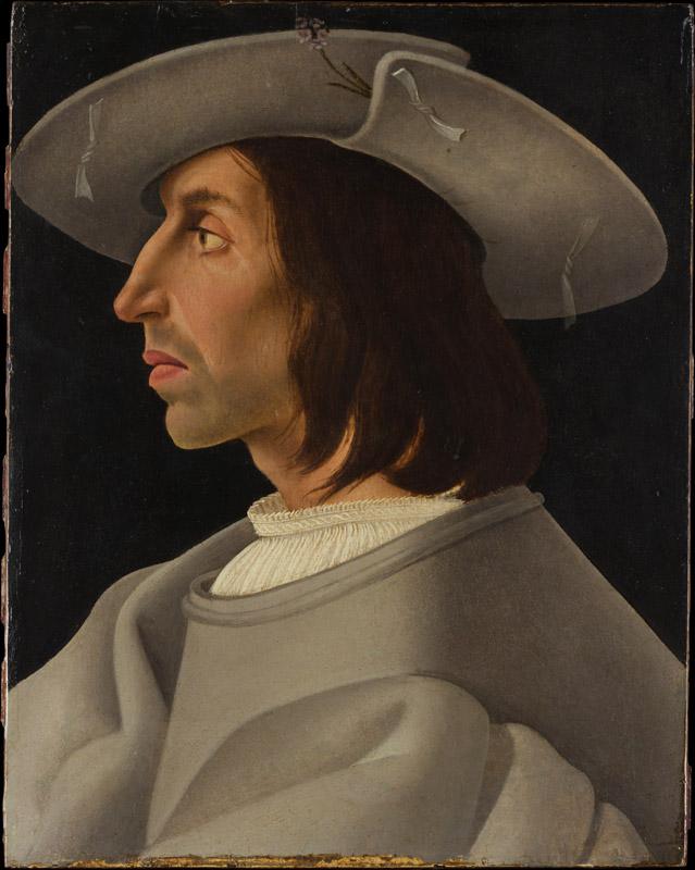 German (Augsburg) Painter--Portrait of a Man in Profile