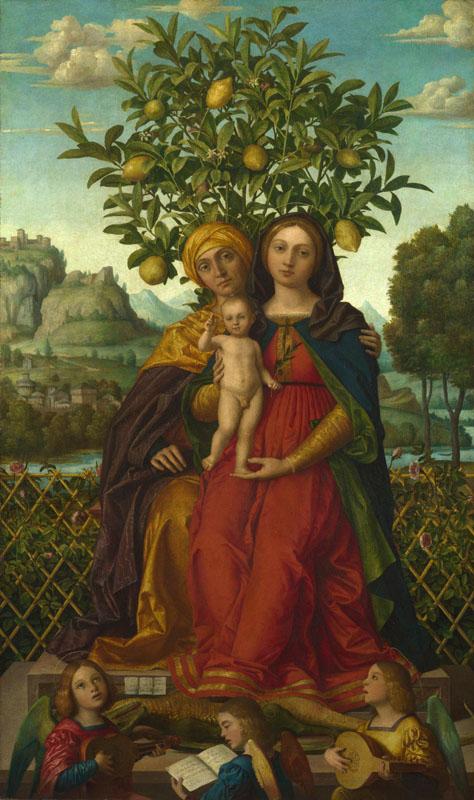Gerolamo dai Libri - The Virgin and Child with Saint Anne