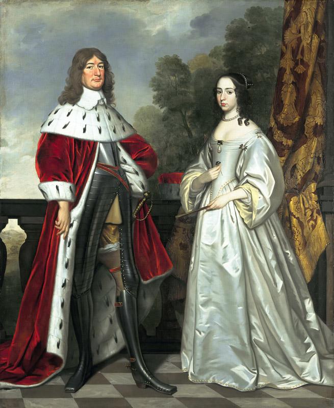 Gerrit van Honthorst - Double Portrait of Friedrich Wilhelm I and Louise Henriette