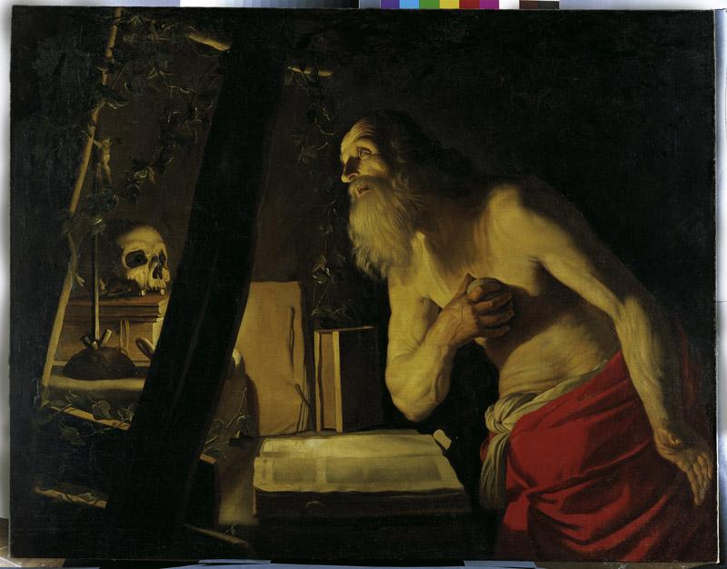 Gerrit van Honthorst, follower - St Jerome