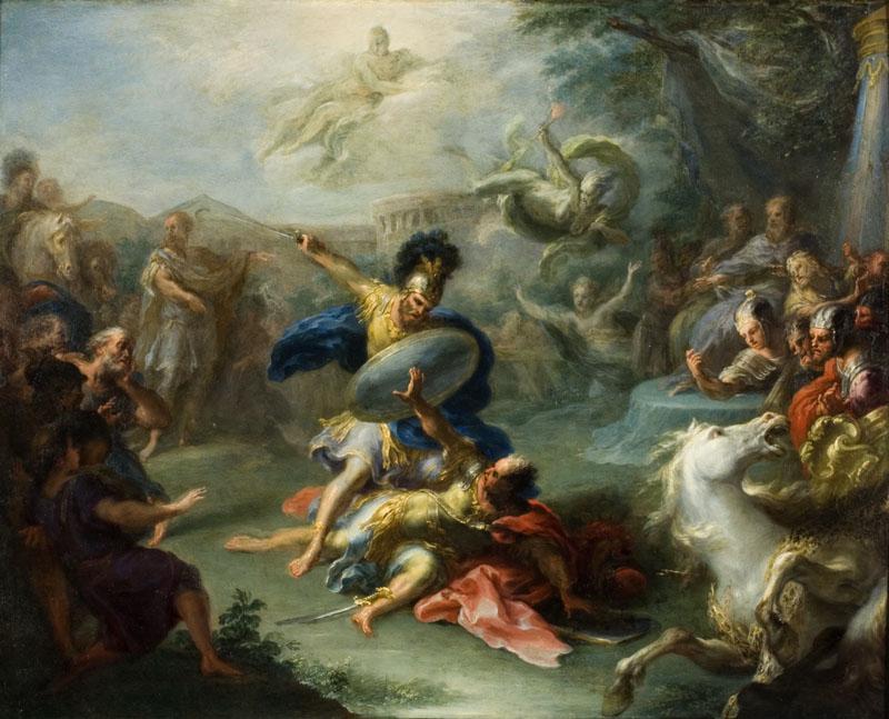 Giacomo del Po - The Fight between Aeneas and King Turnus