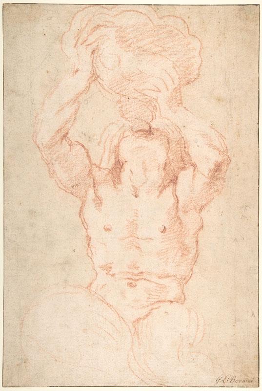 Gian Lorenzo Bernini--Study for a Triton