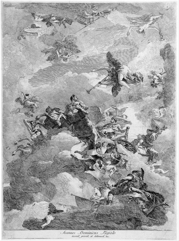 Giandomenico TIEPOLO (1727 - 1804)-The triumph of Hercules