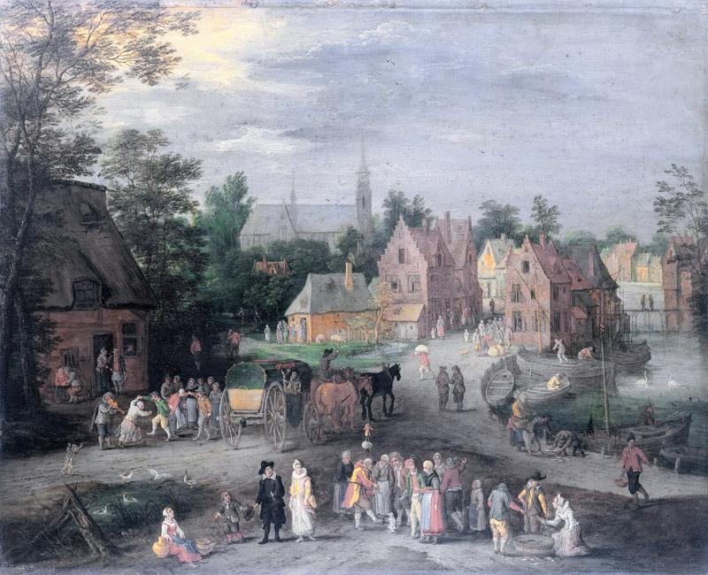 Gijsels, Pieter -- Vlaams dorp, 1650-1691