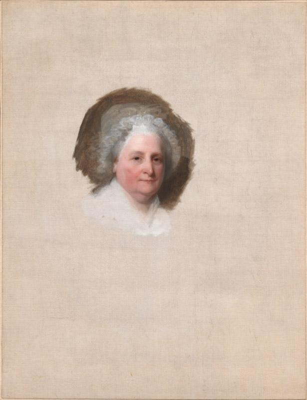Gilbert Stuart - Martha Washington (The Athenaeum Portrait)