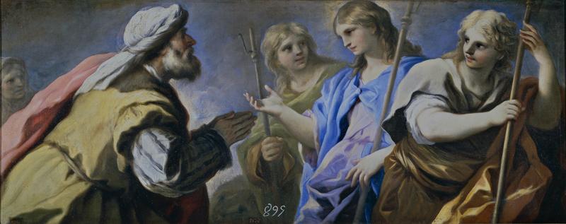 Giordano, Luca - Abraham adorando a los tres angeles, 1695-96