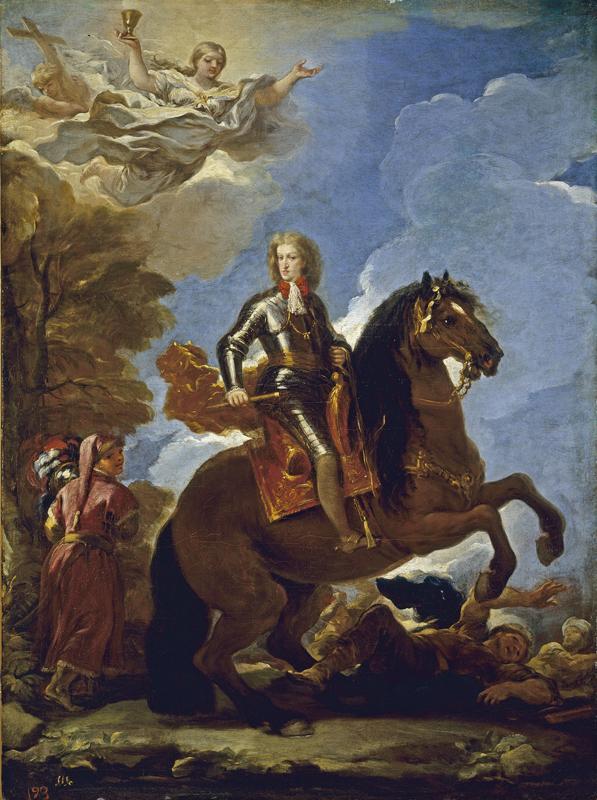 Giordano, Luca - Carlos II, rey de Espana, a caballo, Antes de 1694