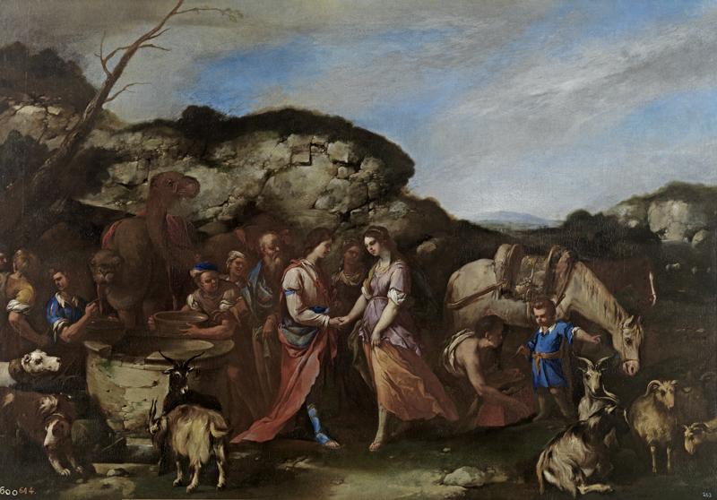 Giordano, Luca - Isaac y Rebeca, Ca. 1655