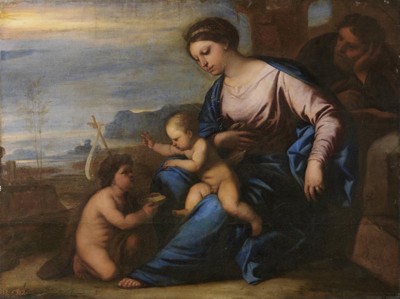 Giordano, Luca - La Sagrada Familia con San Juanito, 1675-80