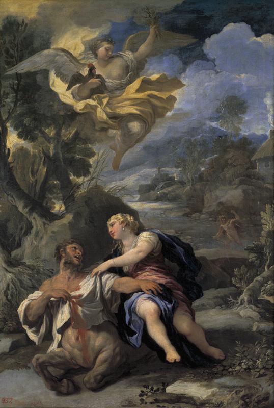 Giordano, Luca - La muerte del centauro Neso, Ca. 1697
