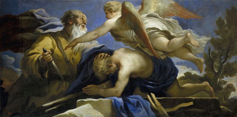Giordano, Luca-El sacrificio de Isaac-95 cm x 196 cm
