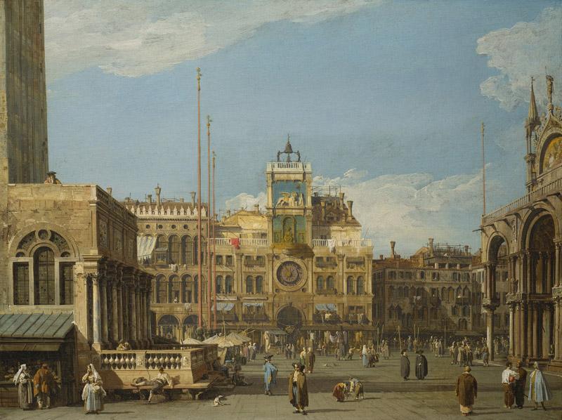 Giovanni Antonio Canale (Canaletto) - The Clock Tower in the Piazza San Marco, 1728-30