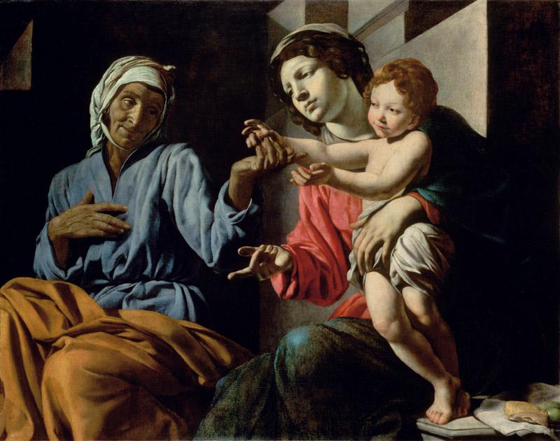 Giovanni Battista Caracciolo - Madonna and Child with St Anne, c. 1630-33