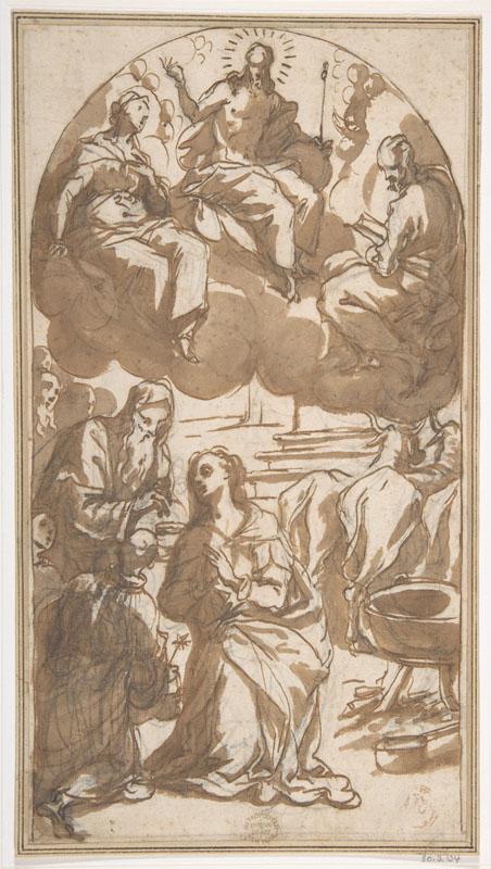 Giovanni Battista Maganza il Giovane--The Martyrdom of Saint Lucy Her Last Communion