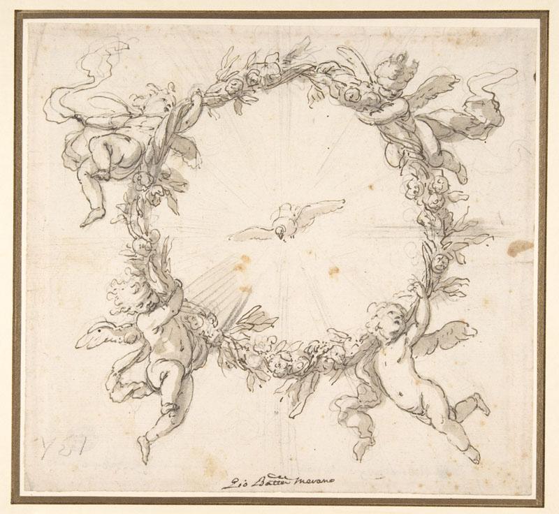 Giovanni Battista Merano--The Holy Spirit Surrounded by a Wreath