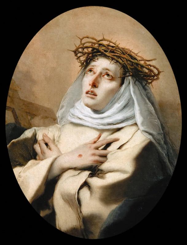 Giovanni Battista Tiepolo -- Saint Catherine of Sienna
