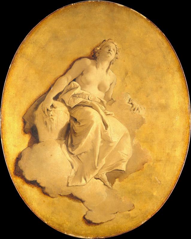 Giovanni Battista Tiepolo--A Female Allegorical Figure II