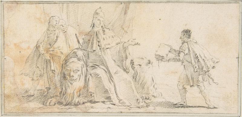 Giovanni Battista Tiepolo--Illustration for a Book Allegory of Venice