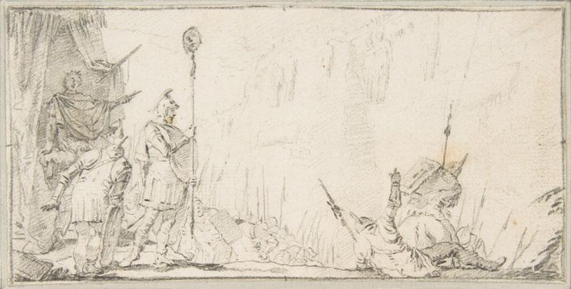 Giovanni Battista Tiepolo--Illustration for a Book Soldier