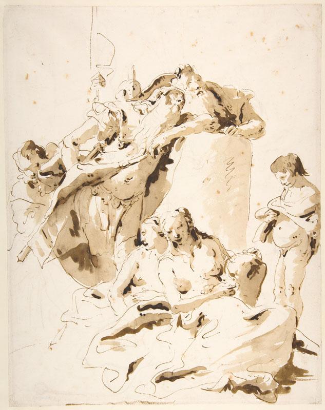 Giovanni Battista Tiepolo--Scherzo di Fantasia Standing Warrior