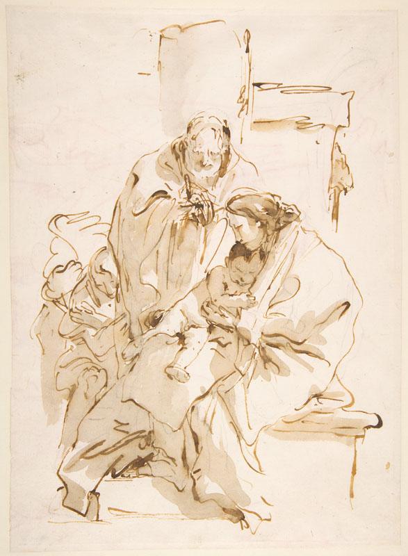 Giovanni Battista Tiepolo--The Holy Family