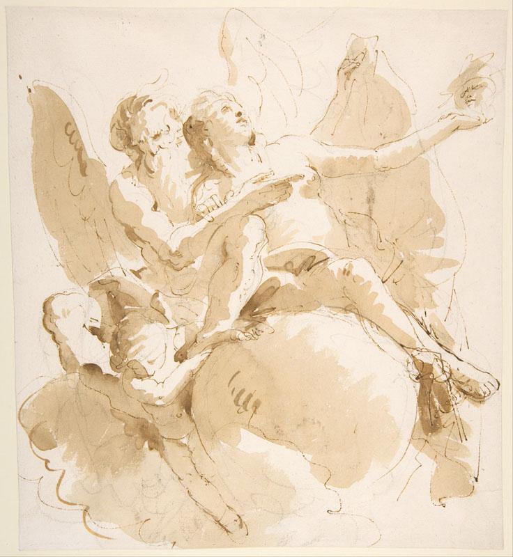 Giovanni Battista Tiepolo--Time and Truth (3)